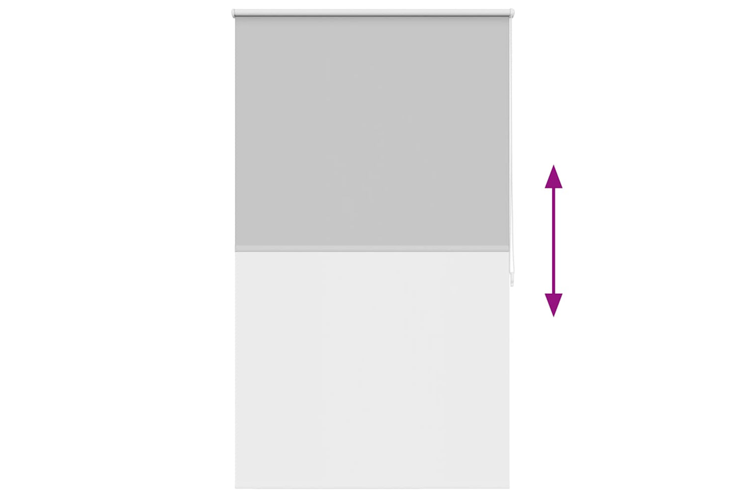 Vidaxl Roller Blind Blackout 100 X 175 Cm Grey-8