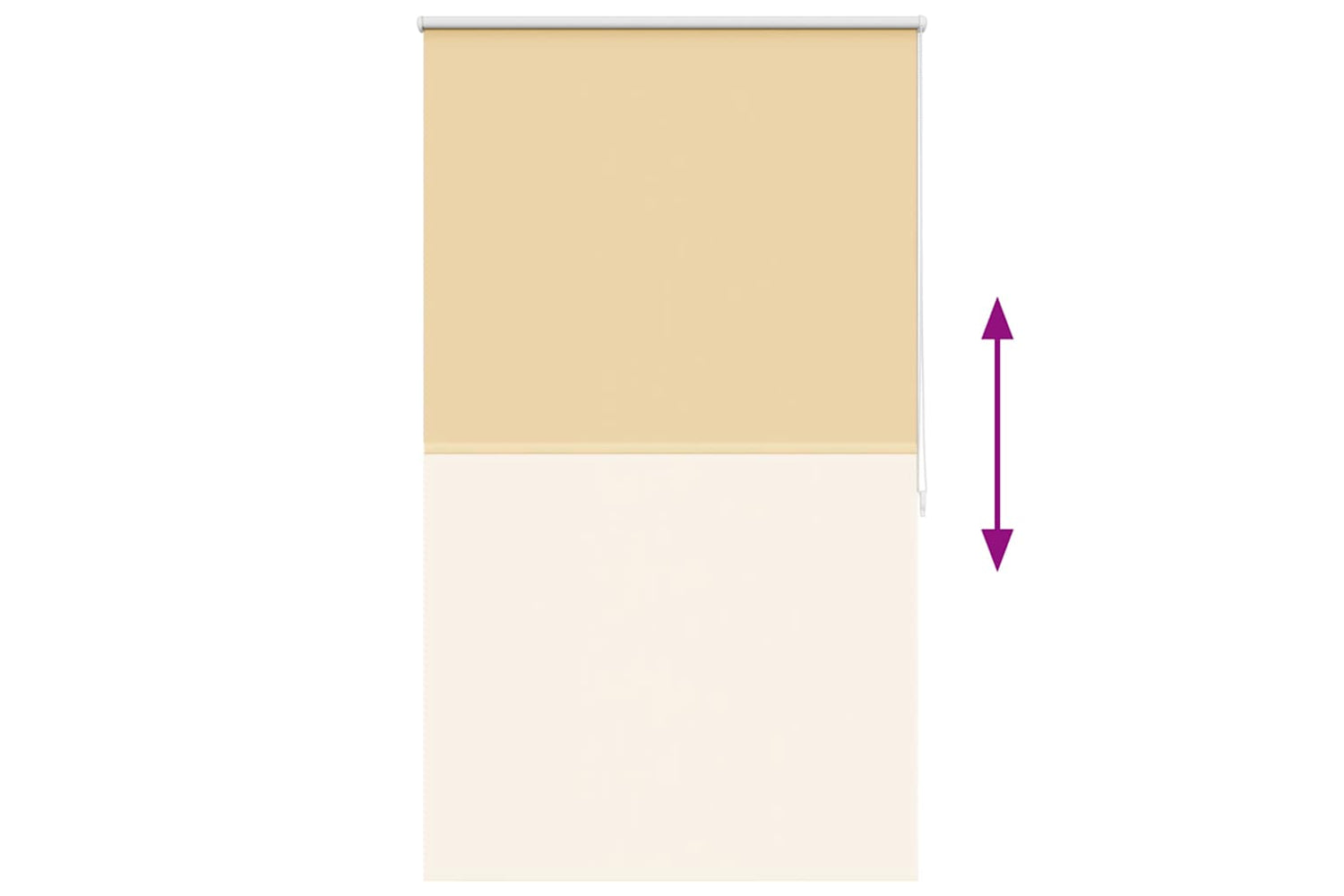 vidaXL 240125 Roller Blind Blackout 120 X 175cm Beige-8
