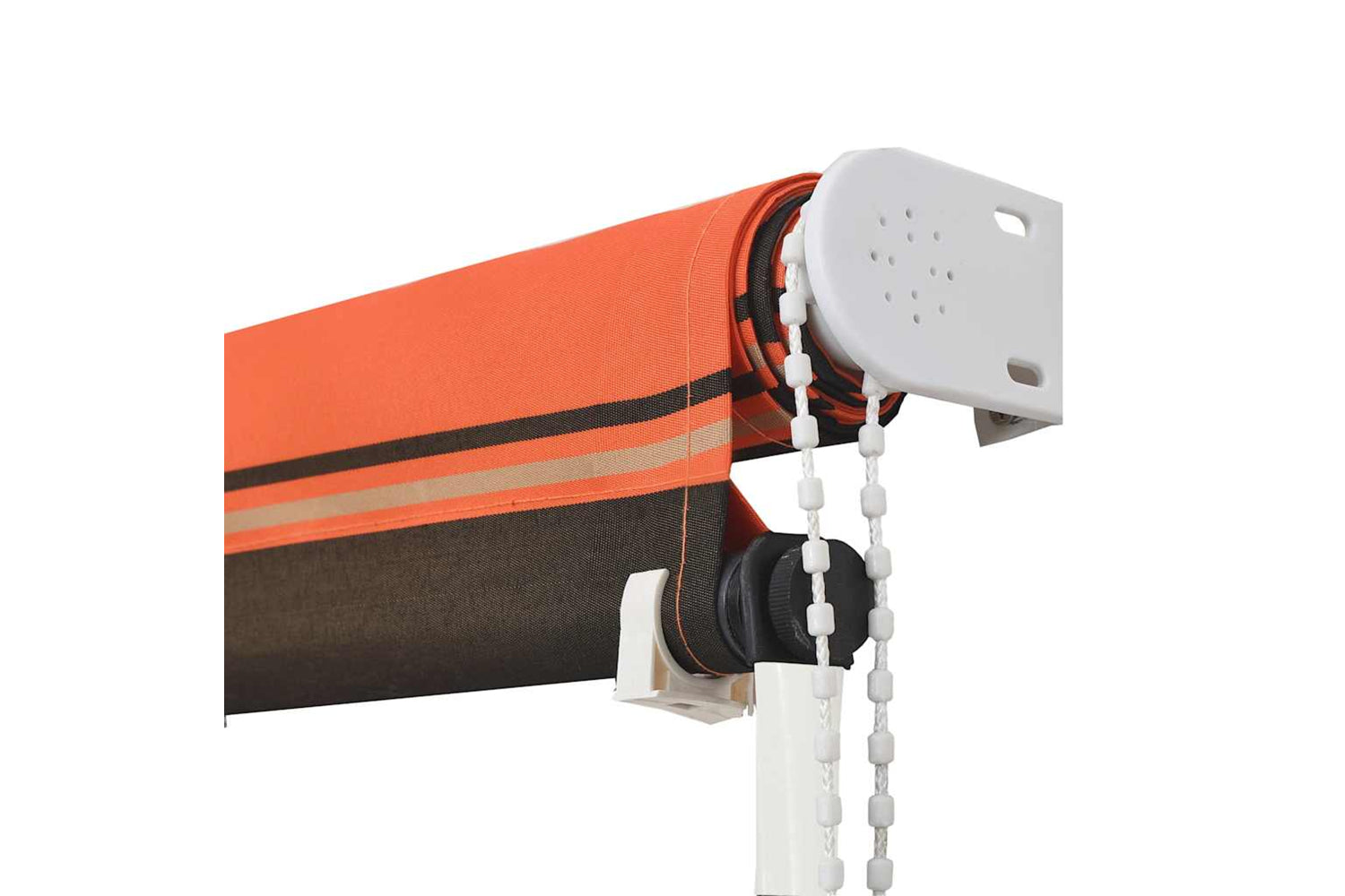 vidaXL 145894 Retractable Awning 150x150cm Orange And Brown-4