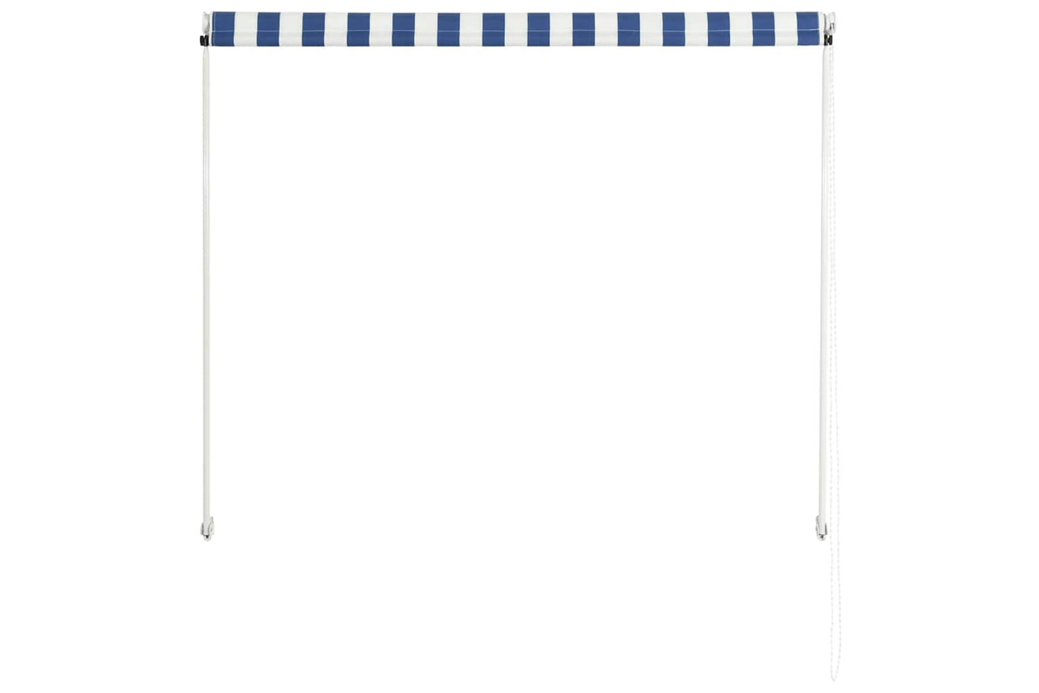 vidaXL 145889 Retractable Awning 100x150cm Blue And White-4