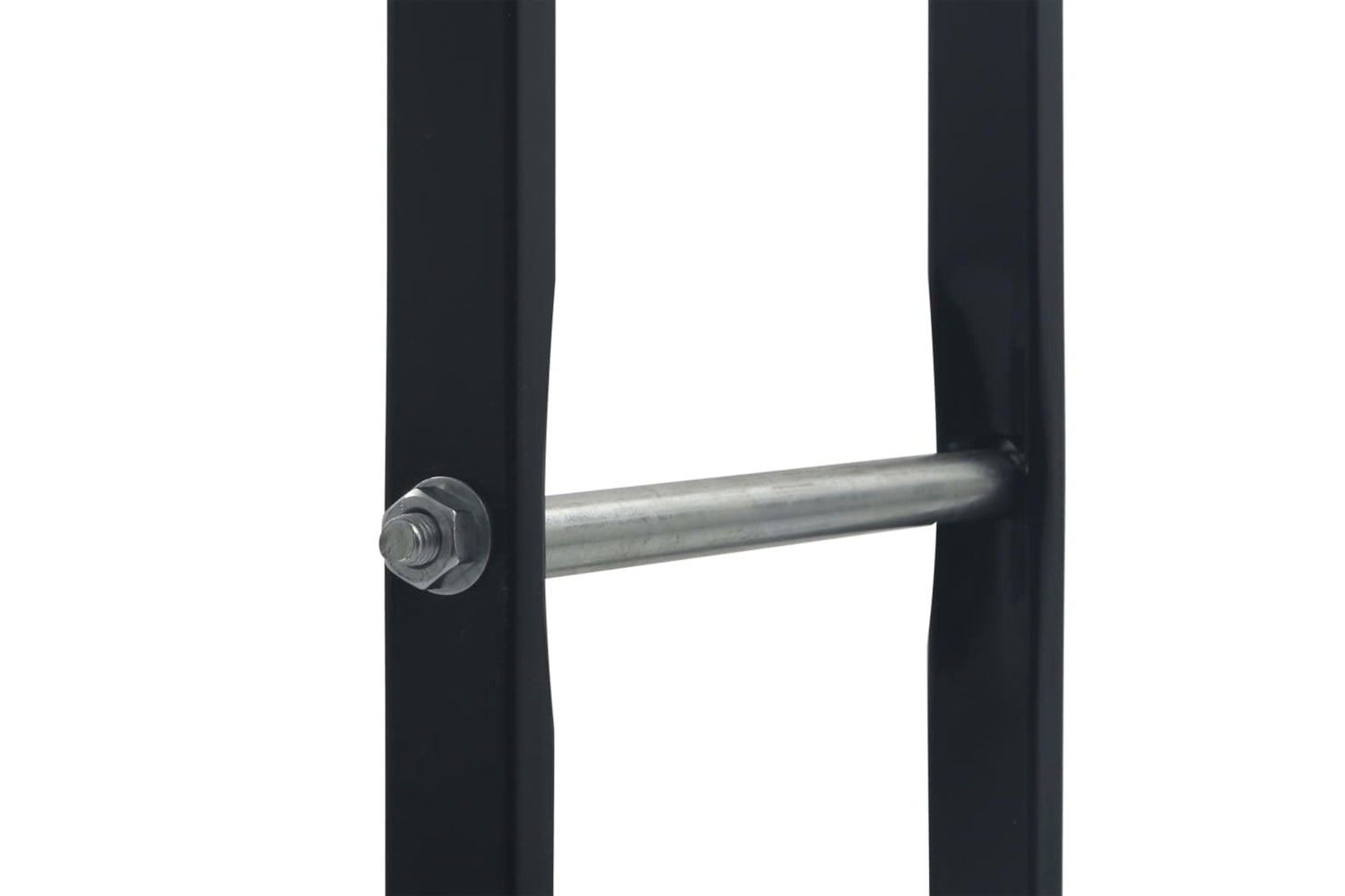vidaXL 286288 Firewood Rack Black 100x25x100cm Steel-4