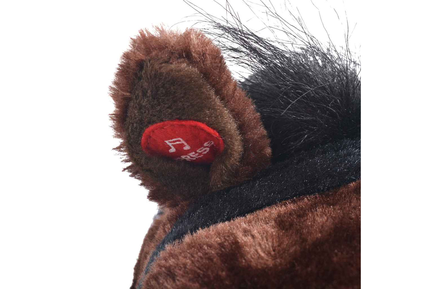 Vidaxl Standing Plush Toy Horse Dark Brown Xxl-4
