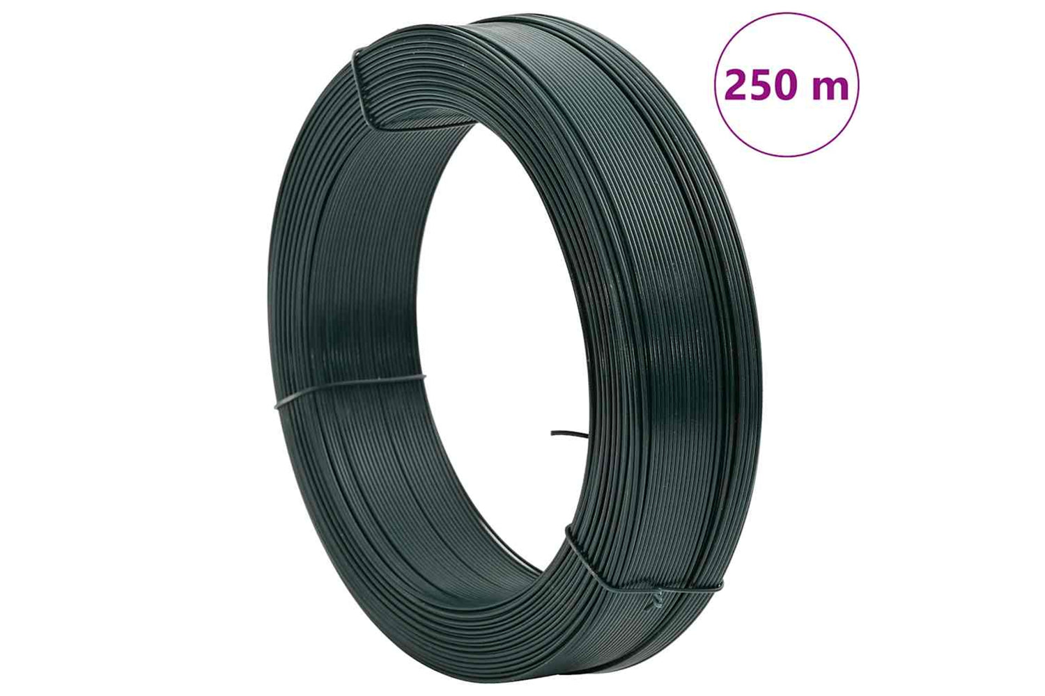 Vidaxl Fence Binding Wire 250 M 2.3/3.8 Mm Steel Blackish Green-6