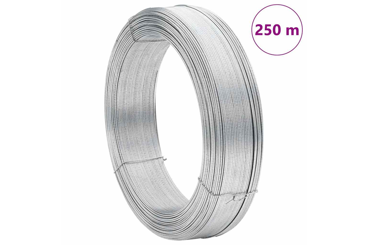 Vidaxl 144483 Fence Binding Wire 250 M 2 Mm Steel-6