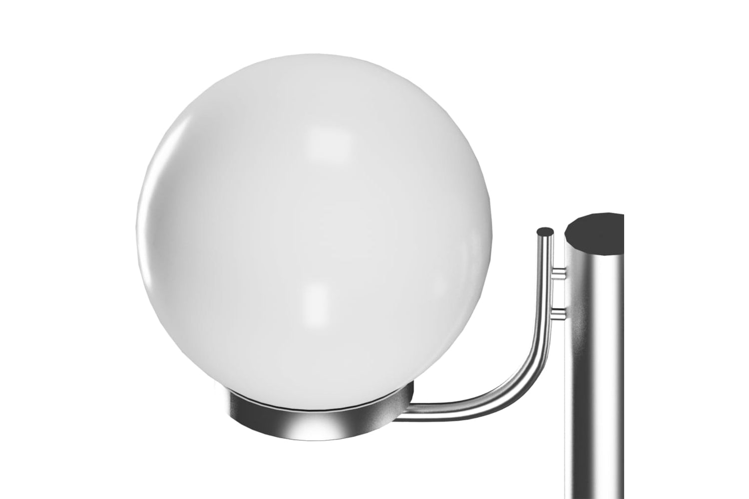 vidaXL 40390 Garden Lamp Post 2 Lamps 220cm-4