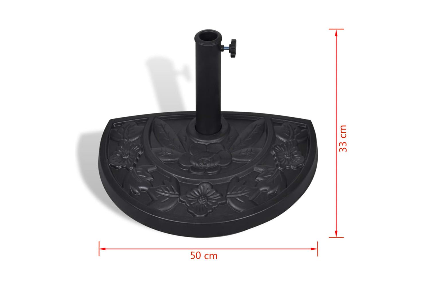 Vidaxl 40820 Resin Half Round Parasol Base-7