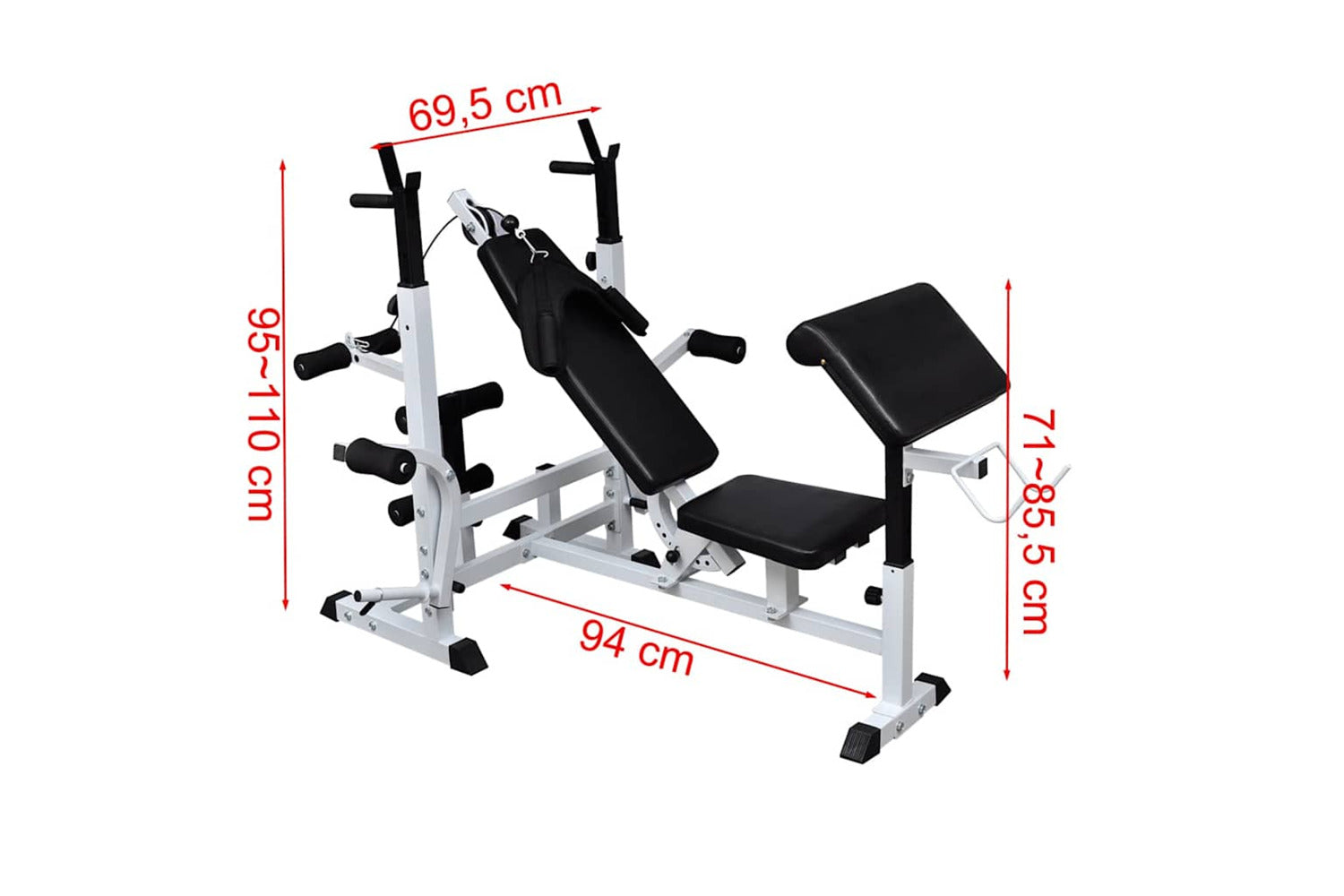 Vidaxl Weight Multi Bench-6