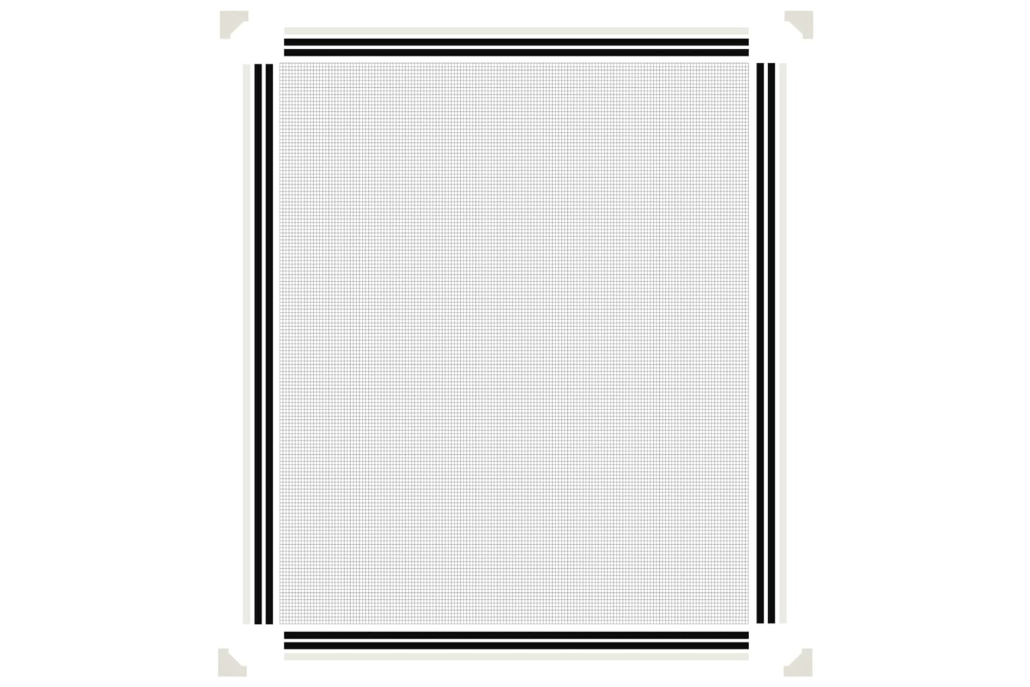 vidaXL 153851 Magnetic Insect Screen For Windows White 100x120cm-5