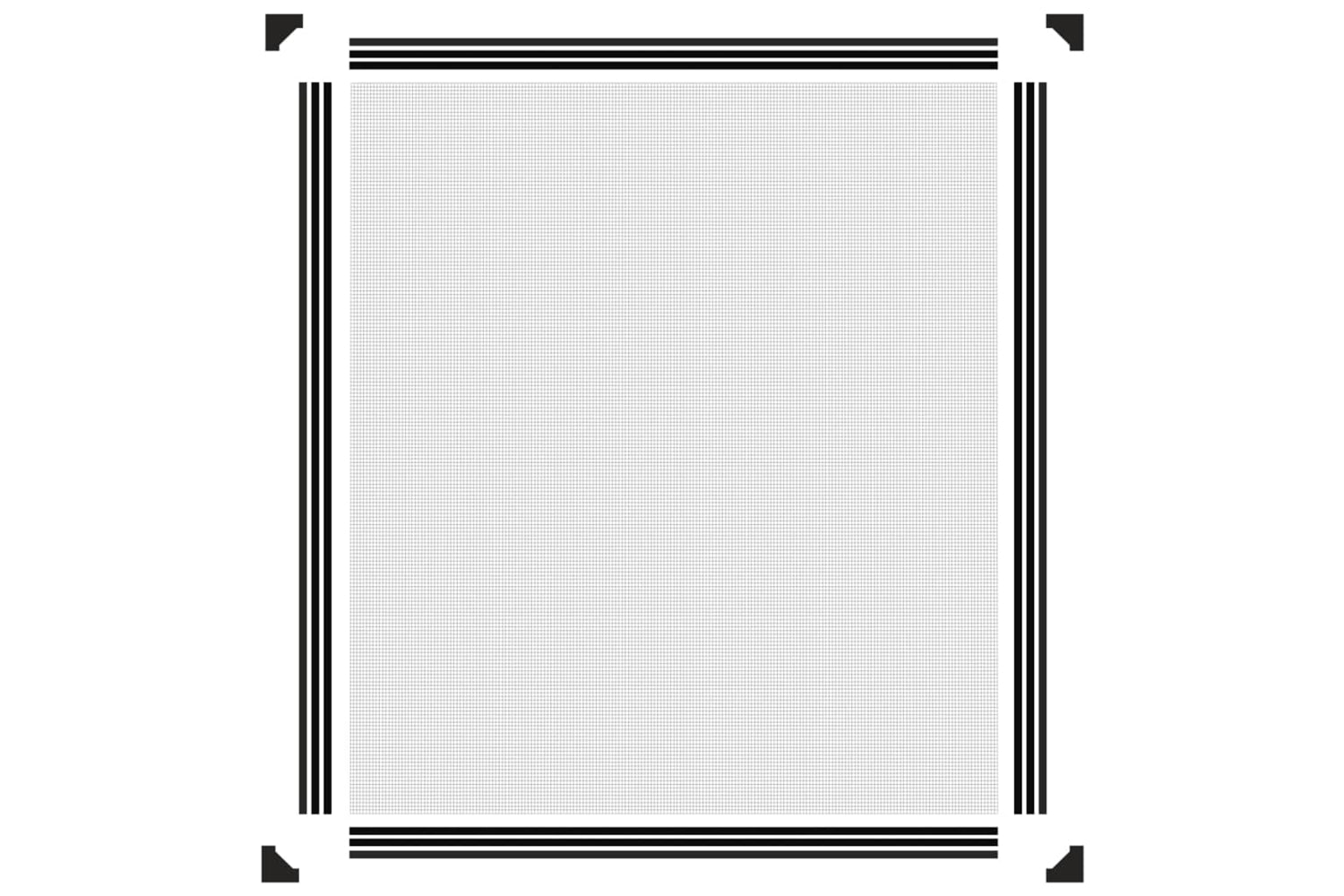 vidaXL 153856 Magnetic Insect Screen For Windows Anthracite 130x150cm-5