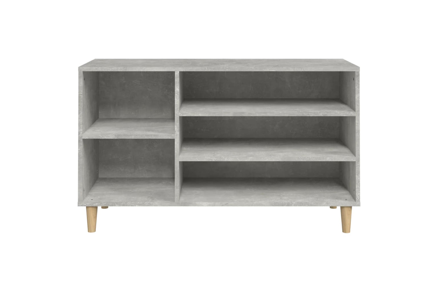 vidaXL 819744 Shoe Cabinet Concrete Grey 102x36x60cm Engineered Wood-4