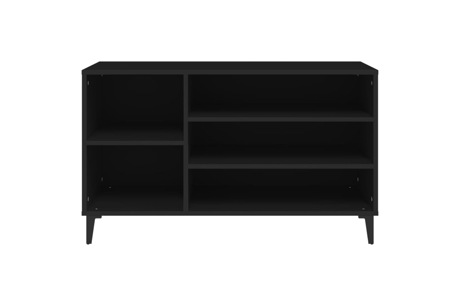 vidaXL 819749 Shoe Cabinet Black 102x36x60cm Engineered Wood-4
