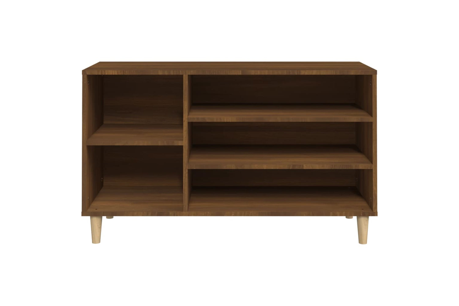 vidaXL 819747 Shoe Cabinet Brown Oak 102x36x60cm Engineered Wood-4