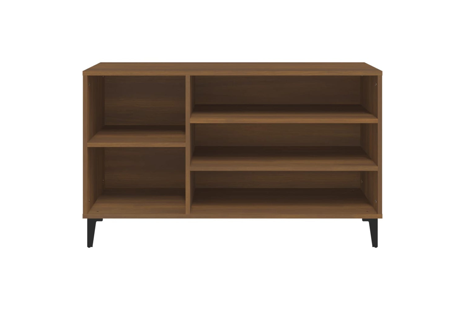 vidaXL 819755 Shoe Cabinet Brown Oak 102x36x60cm Engineered Wood-4
