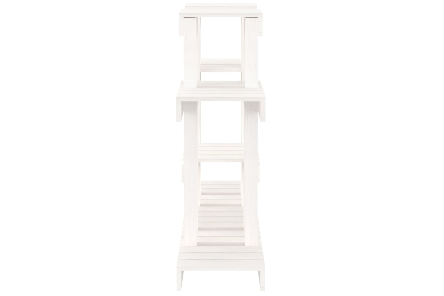 vidaXL 822098 Plant Stand White 104.5x25x77.5cm Solid Wood Pine-5