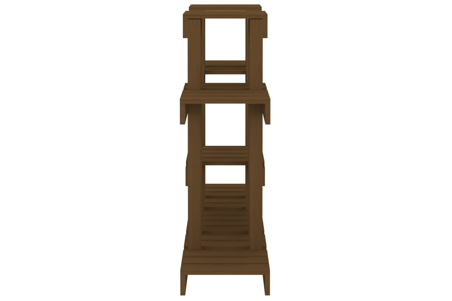 vidaXL 822100 Plant Stand Honey Brown 104.5x25x77.5cm Solid Wood Pine-5