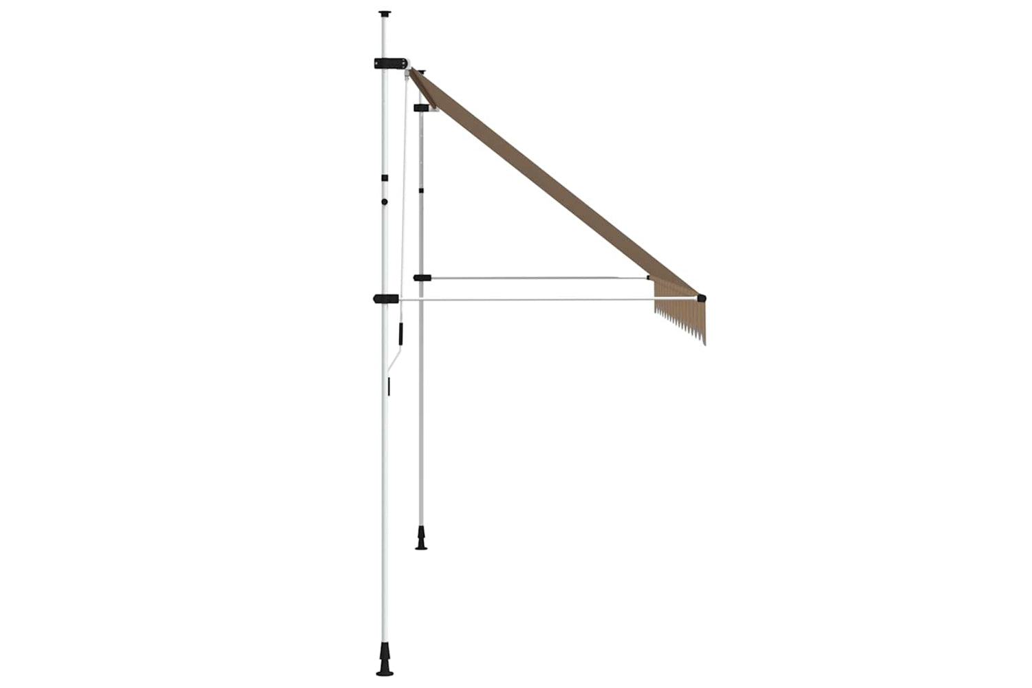 vidaXL 43229 Manual Retractable Awning 350cm Yellow And Blue Stripes-3