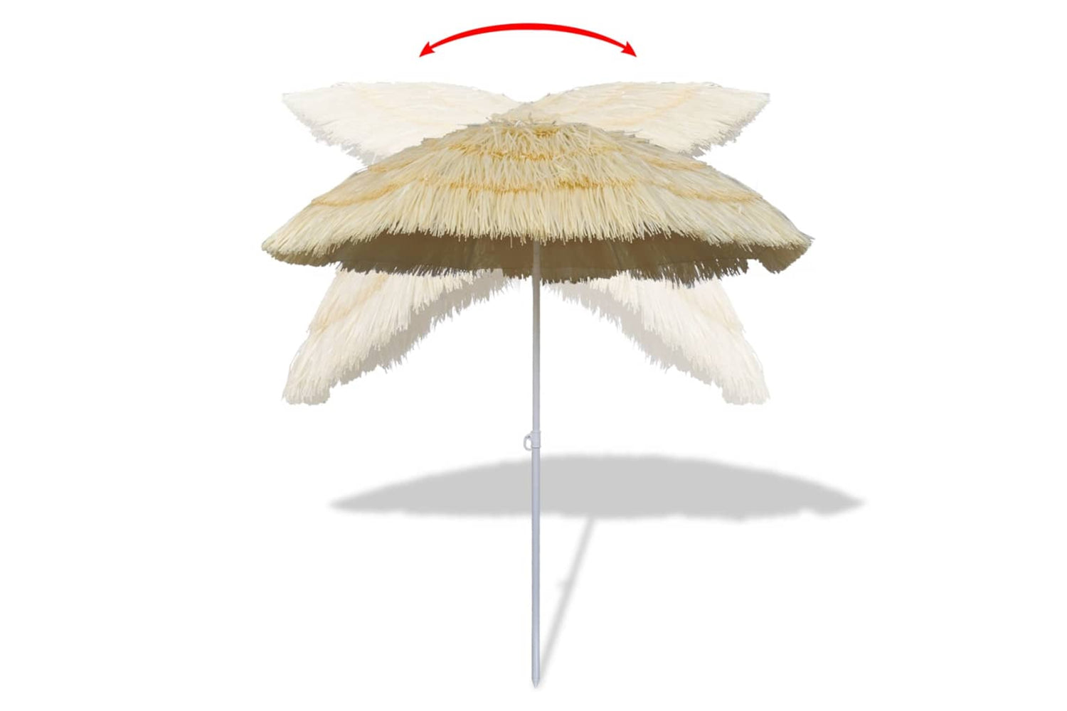 Vidaxl Tilt Beach Umbrella Hawaii Style-3