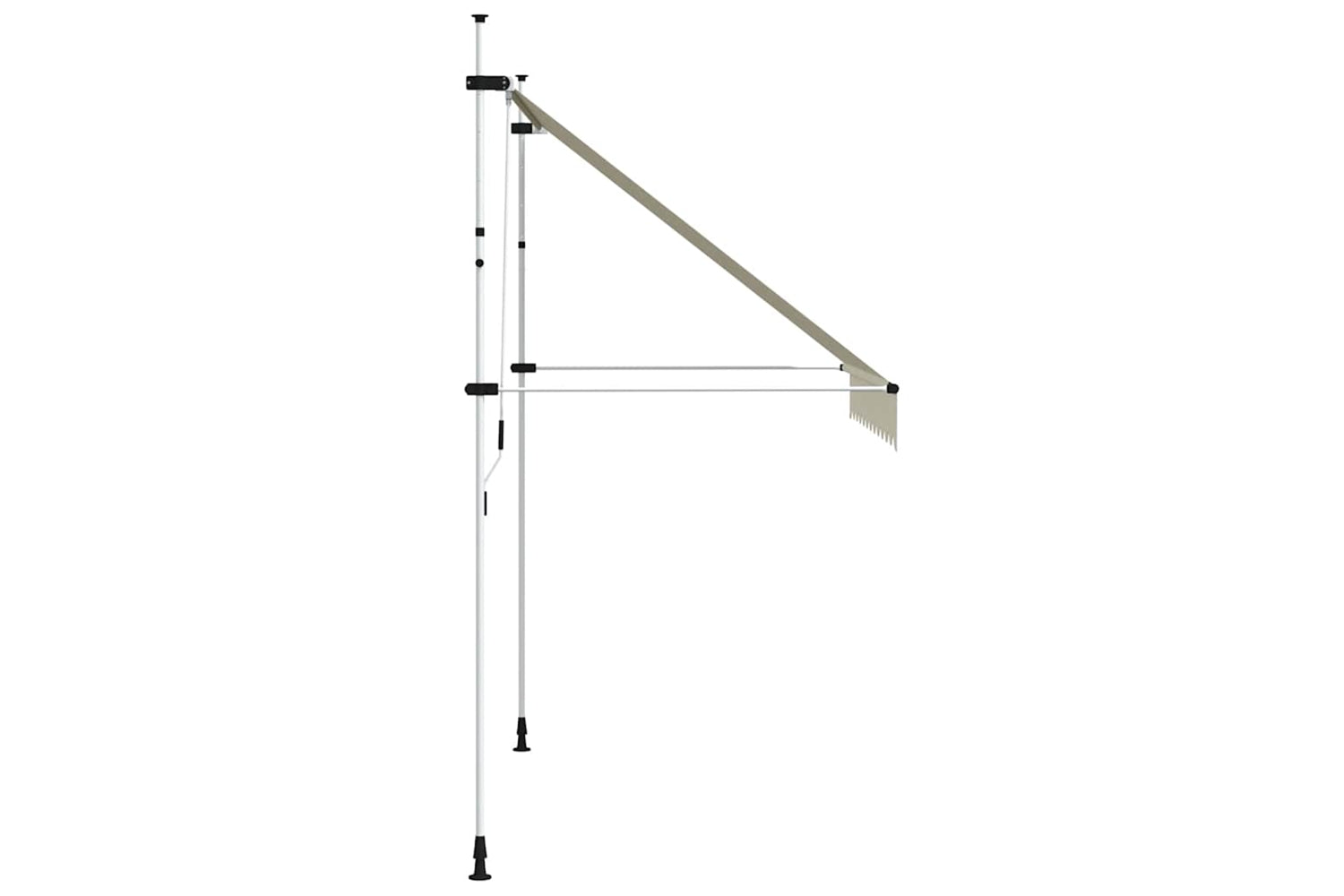 vidaXL 143695 Manual Retractable Awning 250cm Cream-3