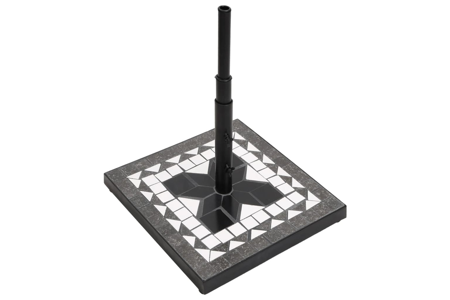 Vidaxl 362224 Parasol Base Black And White Square 12 Kg-3