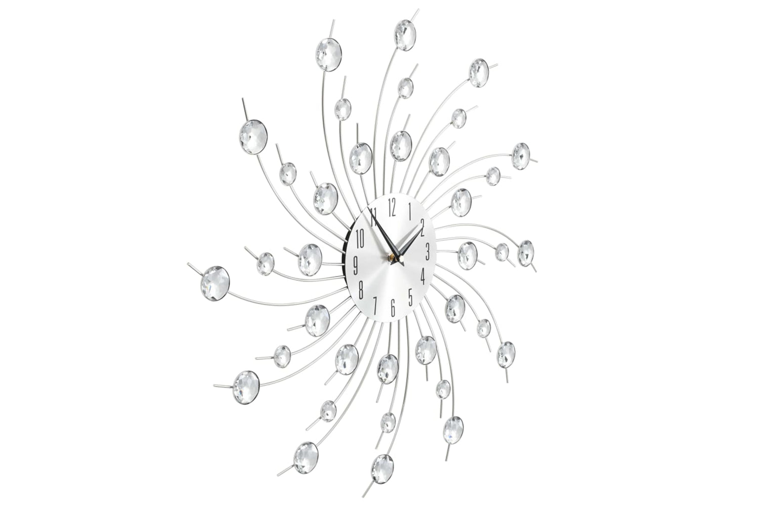 Vidaxl 50643 Wall Clock Modern Design 50 cm | Silver-3