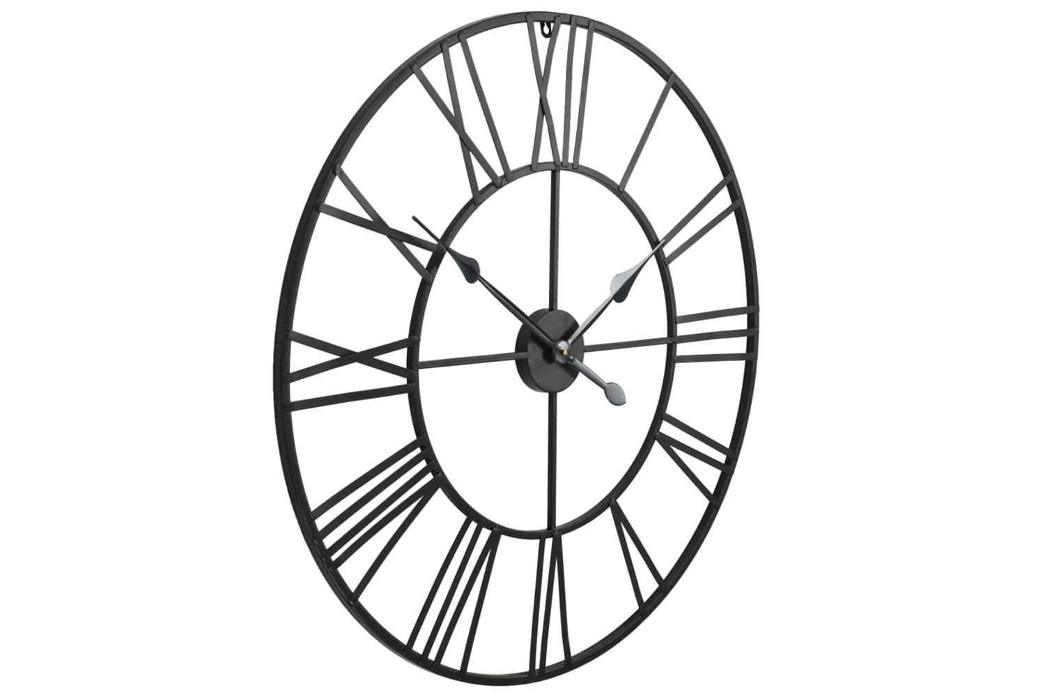 Vidaxl 50644 Vintage Wall Clock Metal 80 cm | Black-3