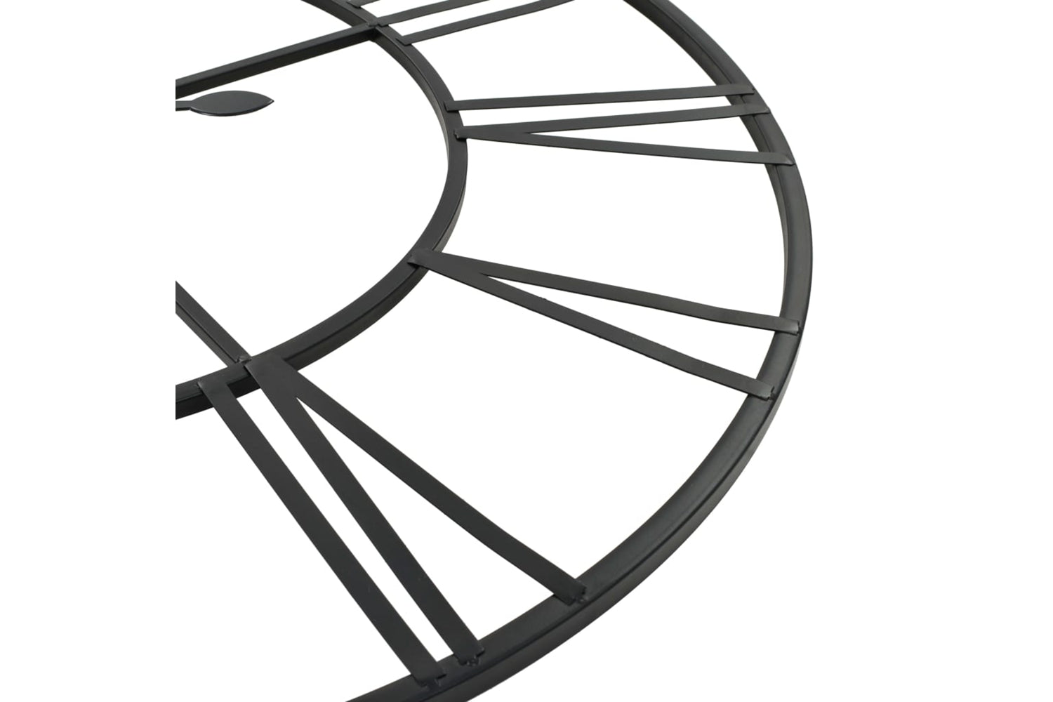 Vidaxl 50644 Vintage Wall Clock Metal 80 cm | Black-5