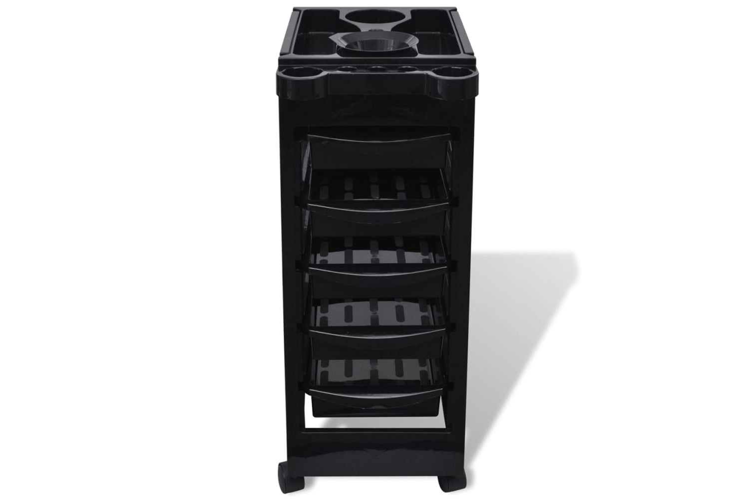 vidaXL 110104 Hair Salon Plastic Trolley With Wheels-3