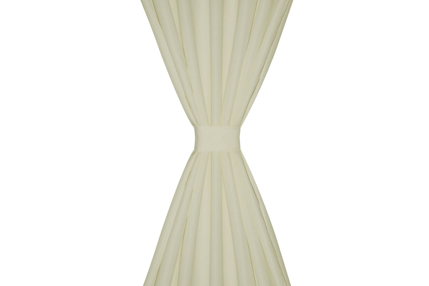 vidaXL 130357 2 Pcs Cream Micro-satin Curtains With Loops 140 X 225cm-3