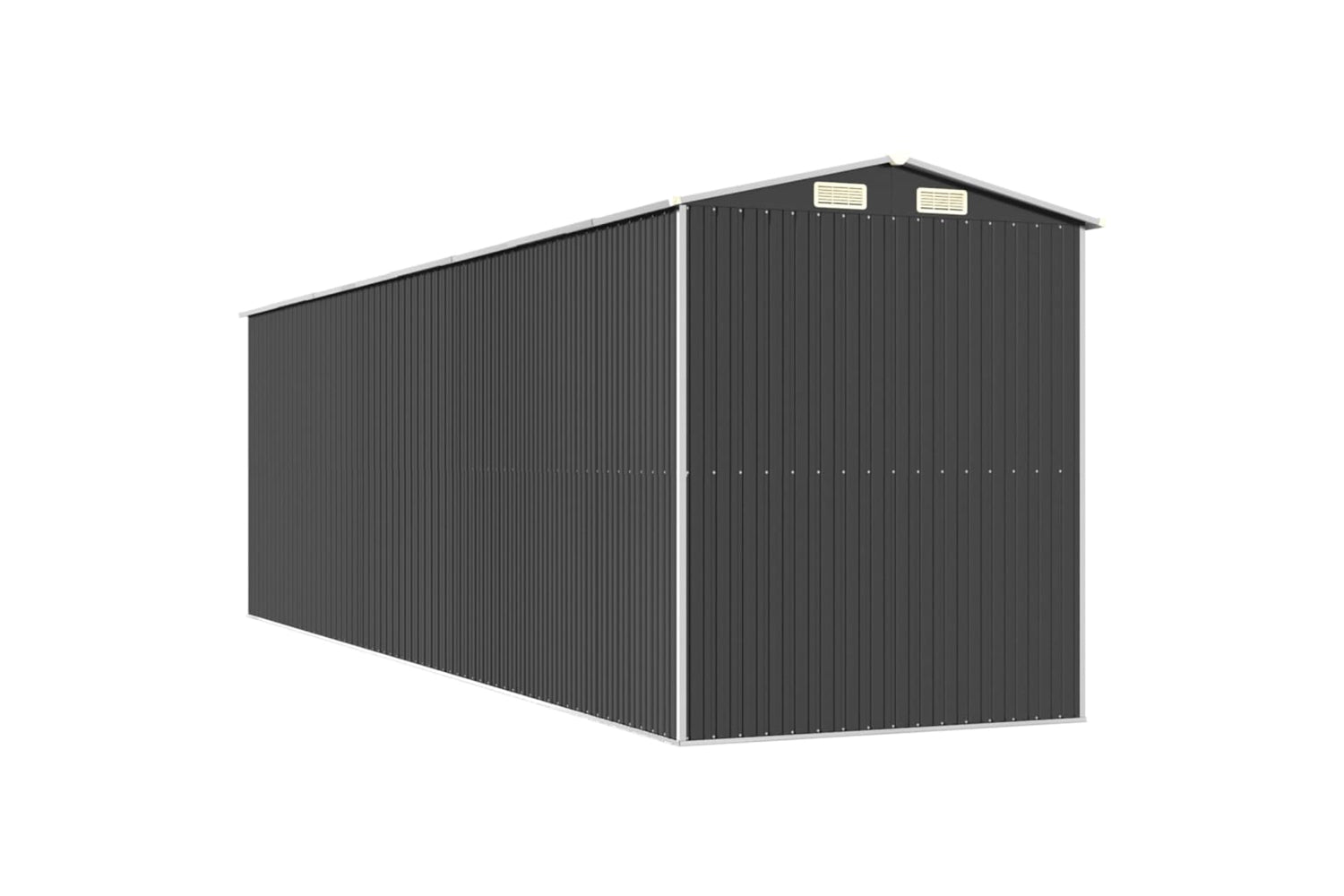 vidaXL 3147455 Garden Shed Anthracite 192x689x223cm Galvanised Steel-5