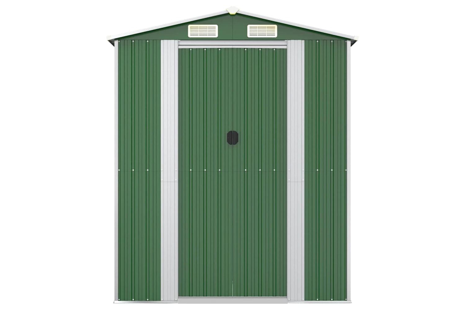vidaXL 3147435 Garden Shed Green 192x855x223cm Galvanised Steel-3