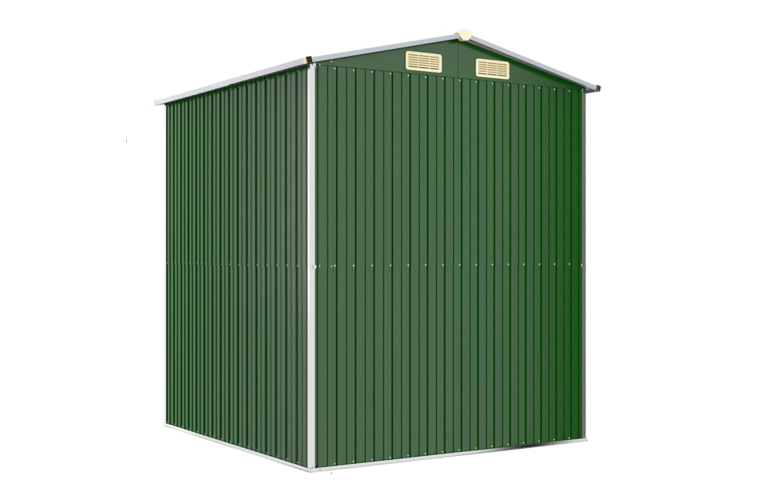 vidaXL 3147427 Garden Shed Green 192x191x223cm Galvanised Steel-5