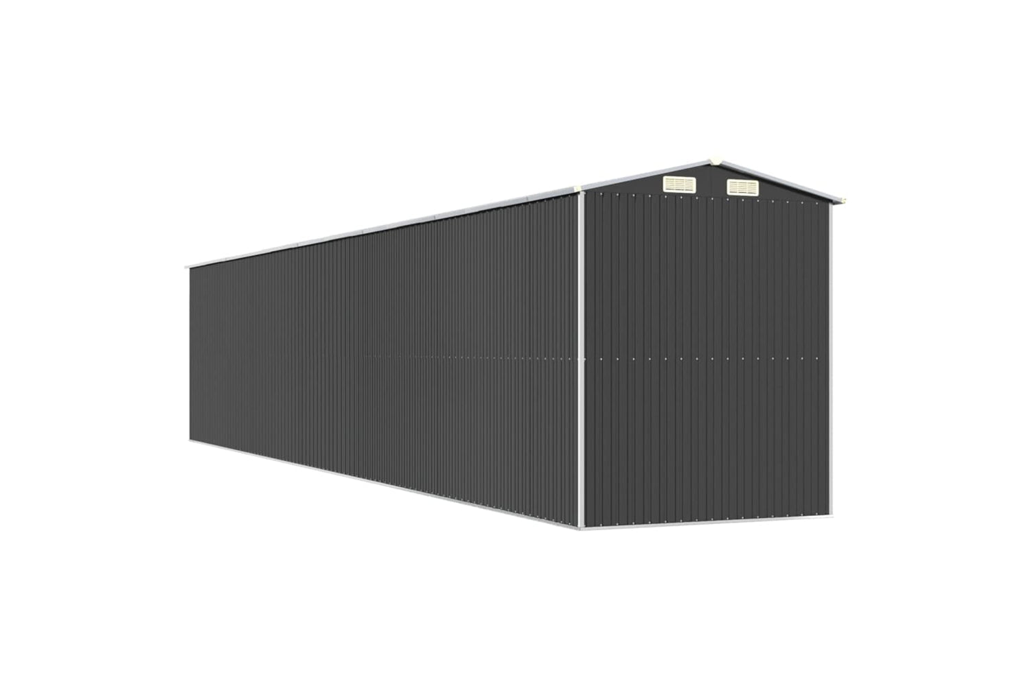 vidaXL 3147459 Garden Shed Anthracite 192x1021x223cm Galvanised Steel-5