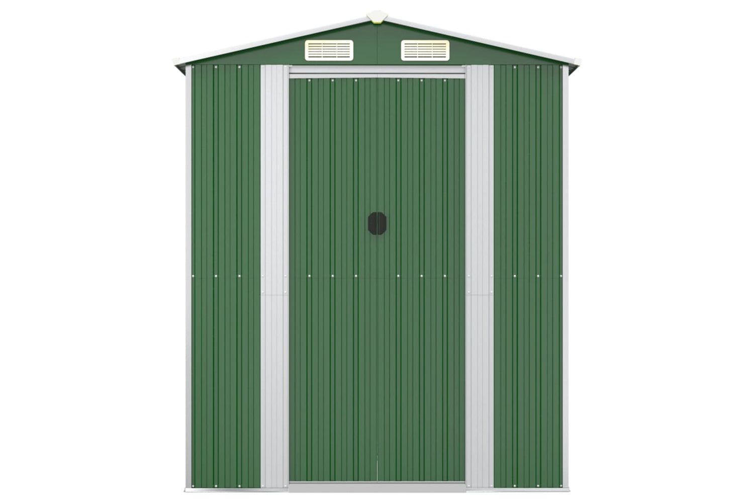 vidaXL 3147434 Garden Shed Green 192x772x223cm Galvanised Steel-3