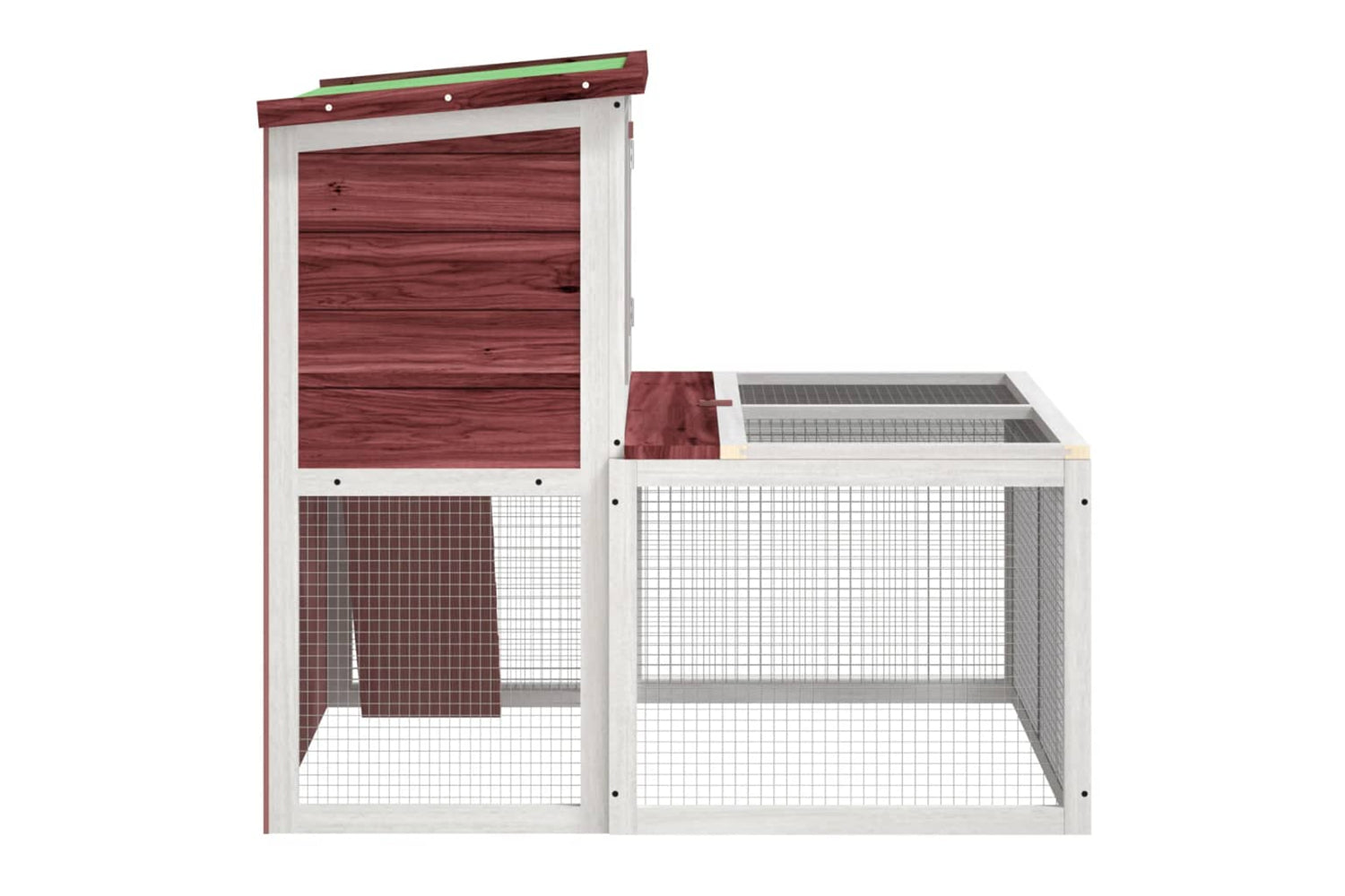 vidaXL 172285 Rabbit Hutch Mocha 102x90x84.5cm Solid Wood Pine-5