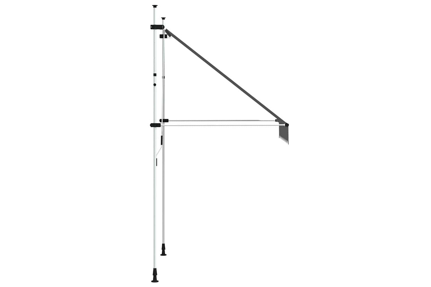 vidaXL 143687 Manual Retractable Awning 150cm Anthracite-3