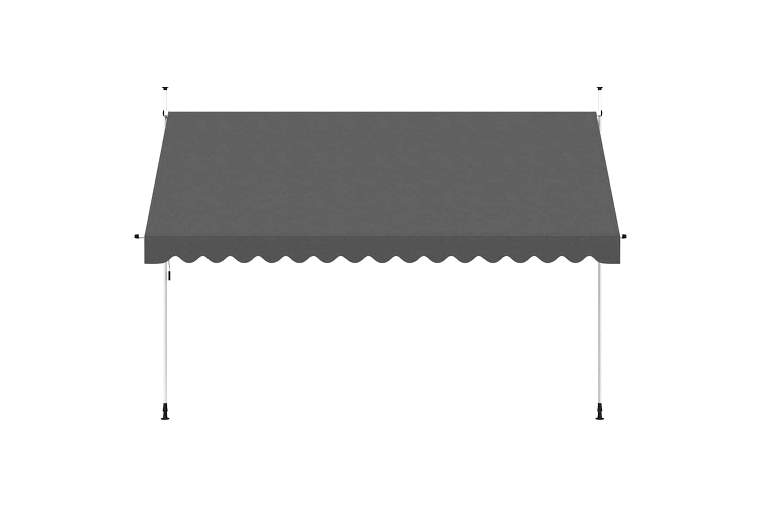 vidaXL 143692 Manual Retractable Awning 400cm Anthracite-3