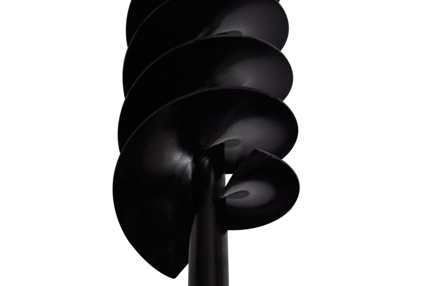 vidaXL 141025 Ground Drill With Handle Auger Bit 120mm Double Spirals Steel Black-5