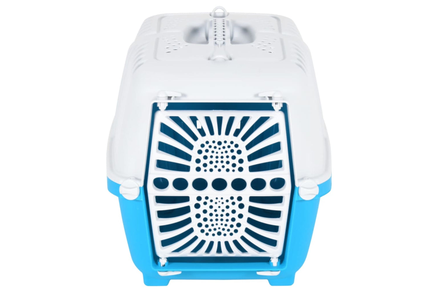 Vidaxl 172216 Pet Carrier White And Blue 48x31.5x33cm Polypropylene-3