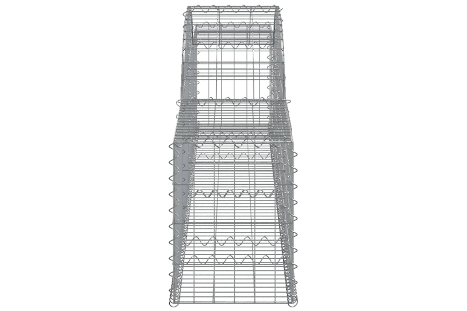 vidaXL 153502 Arched Gabion Basket 300x30x40/60cm Galvanised Iron-3
