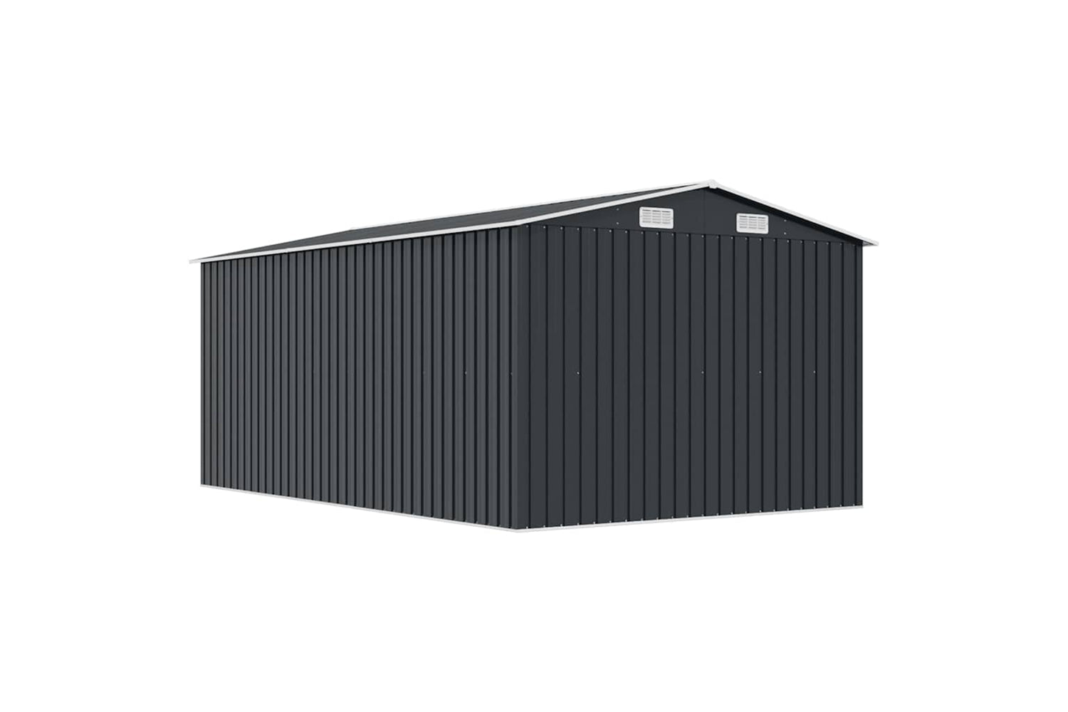 vidaXL 143346 Garden Shed 257x392x181cm Metal Anthracite-7