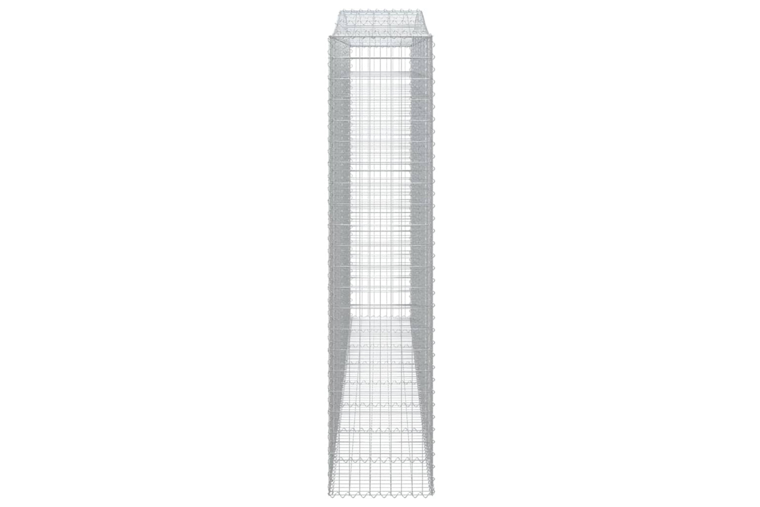 vidaXL 153421 Arched Gabion Basket 400x50x220/240cm Galvanised Iron-3