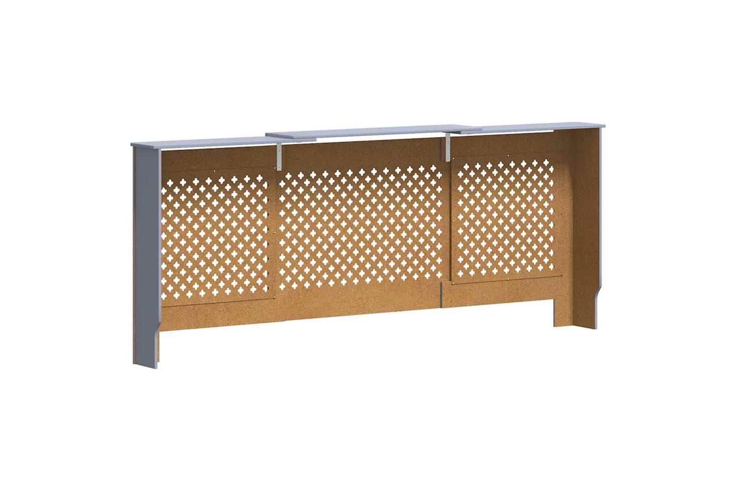 vidaXL Mdf Radiator Cover Grey 205cm-5