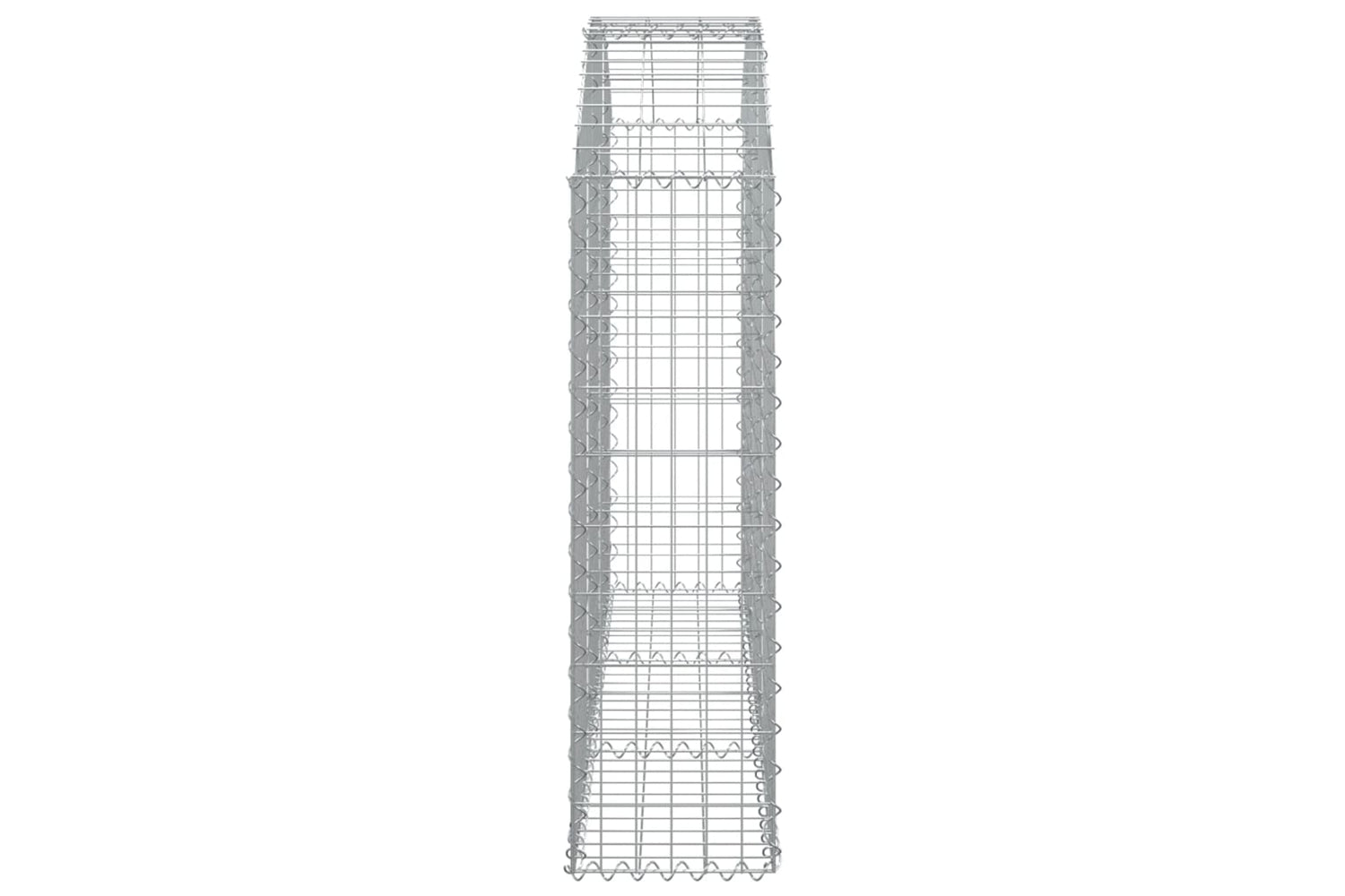 vidaXL 153445 Arched Gabion Basket 150x30x100/120cm Galvanised Iron-3