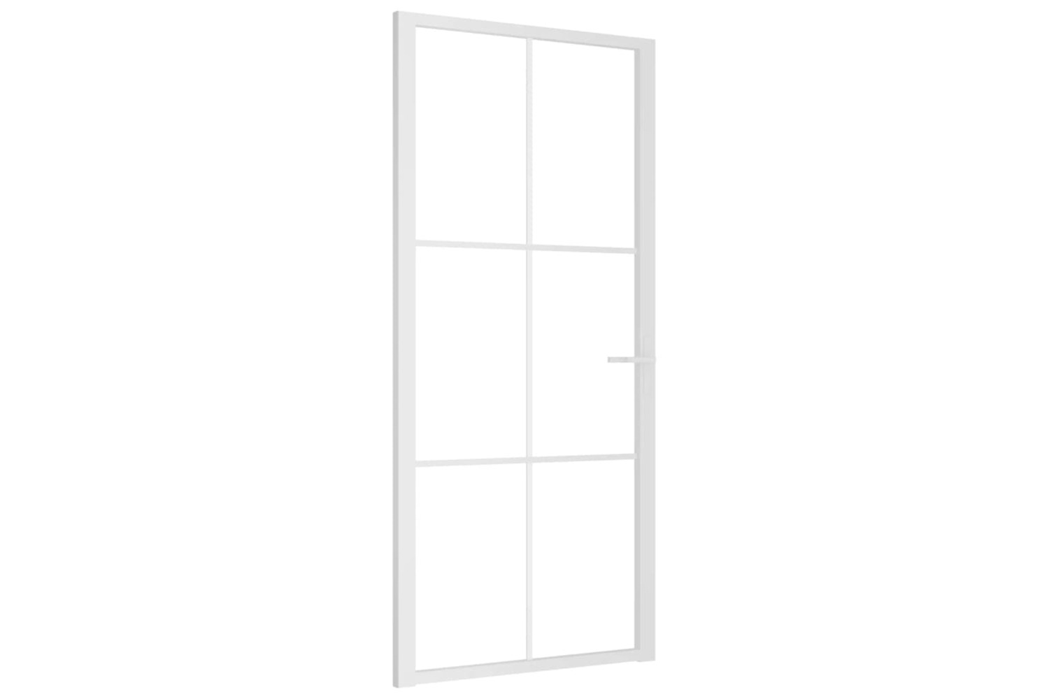 vidaXL 350574 Interior Door 93x201.5cm White Esg Glass And Aluminium-2