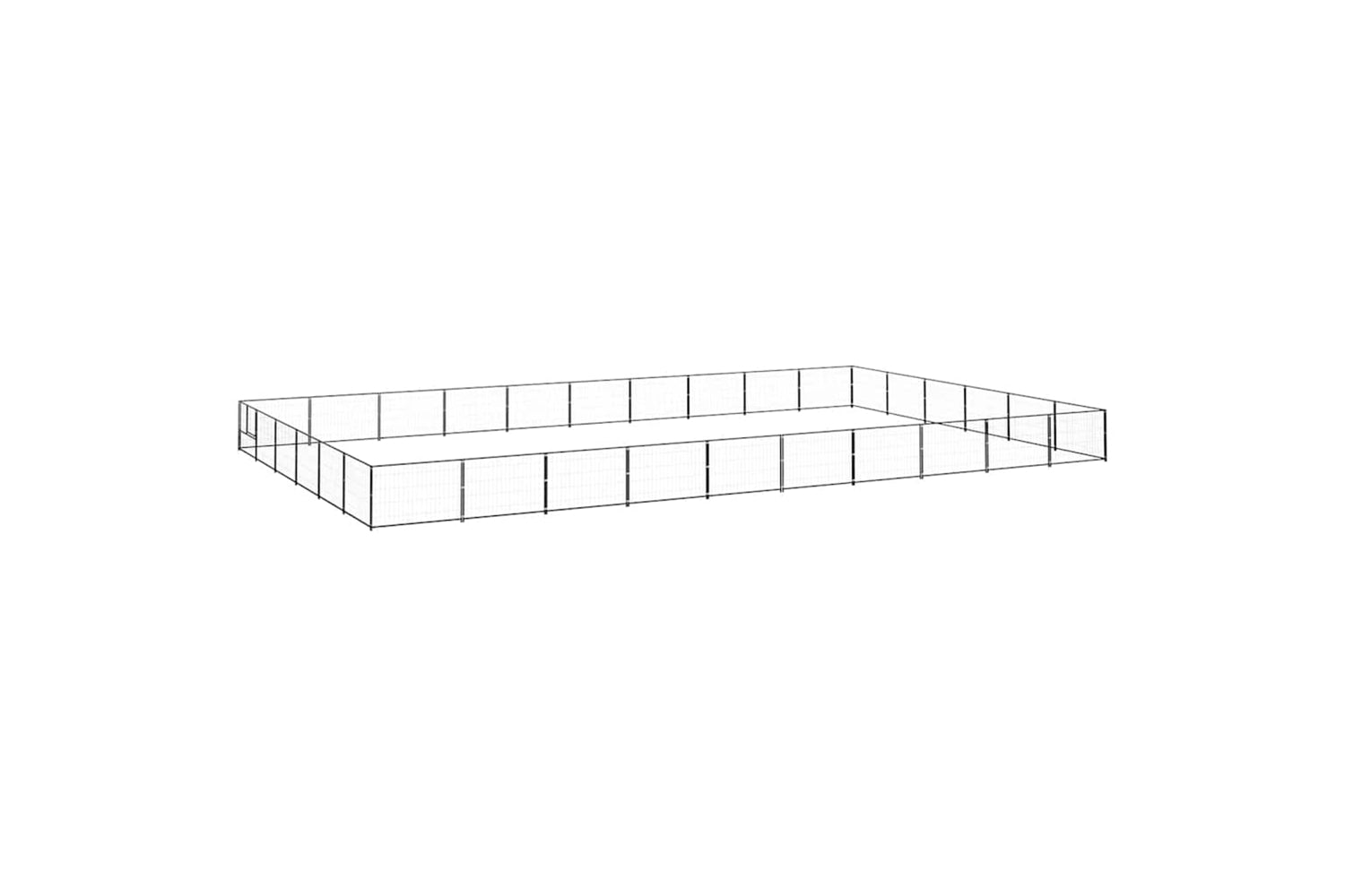 Vidaxl 3082173 Dog Kennel Black 60 M2 Steel
