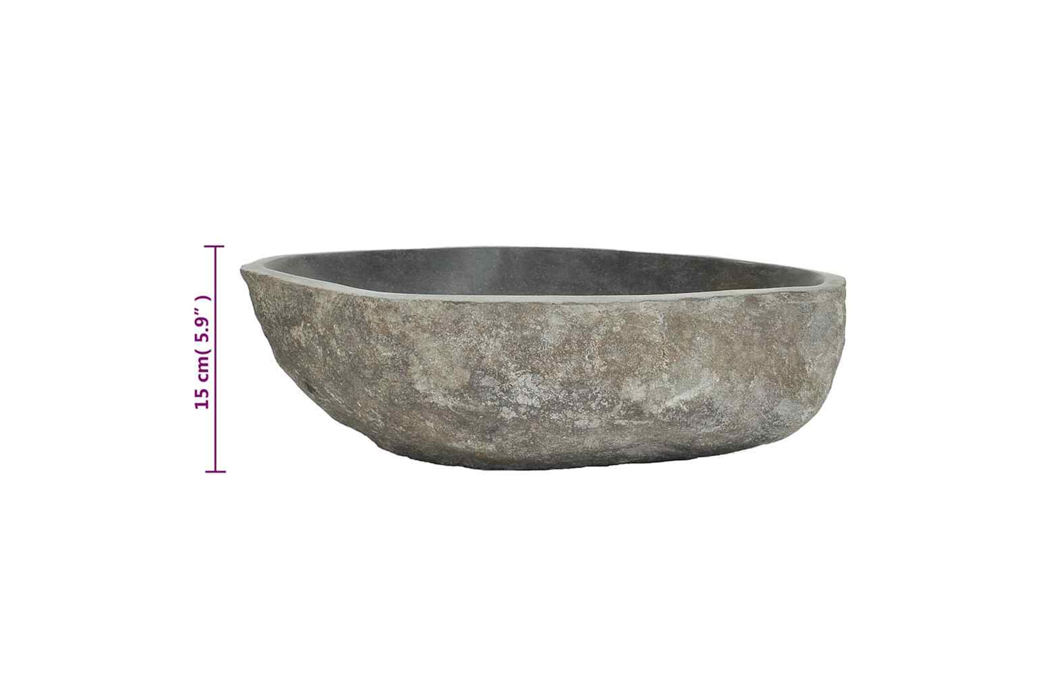 Vidaxl Basin River Stone Oval (45-53)x(34-41) Cm-7