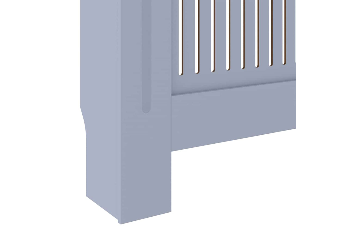 vidaXL Mdf Radiator Cover Grey 205cm-7