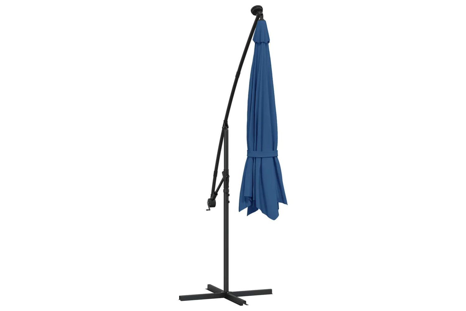 Vidaxl 313785 Cantilever Umbrella With Led Lights Azure Blue 350 Cm-7