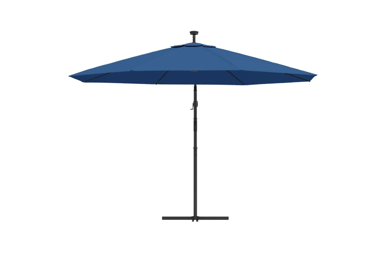 Vidaxl 313785 Cantilever Umbrella With Led Lights Azure Blue 350 Cm-6