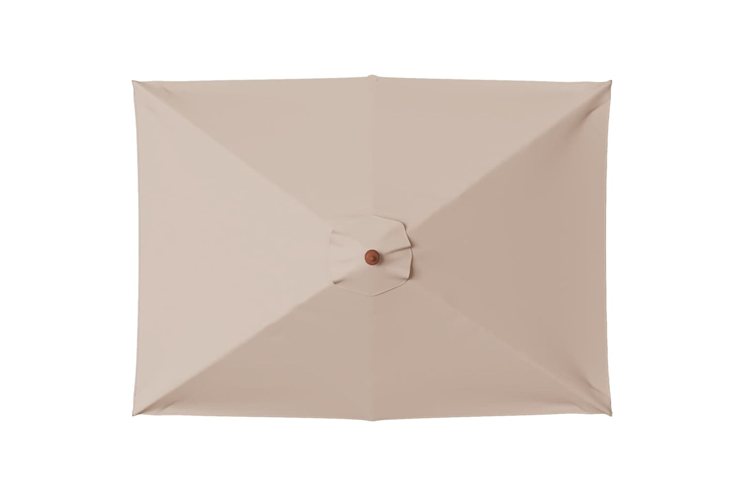 vidaXL 44536 Outdoor Parasol With Wooden Pole 150x200cm Taupe-3